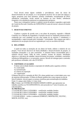 Feira de ciencias 2011