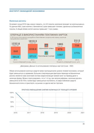 ПОЛИТИЧЕСКАЯ СИСТЕМА
Объединение президентской и правительственной ветвей исполнительной власти
Основными целями внесения изменений в политическую систему Украины являются: повышение
эффективности взаимодействия и взаимозависимости законодательной, исполнительной и судебной
ветвей власти; исключение возможных патовых ситуаций при взаимодействии различных ветвей
власти; исключение возможности узурпации власти одной из ветвей власти.
Политическая система Украины в общих чертах будет выглядеть следующим образом:
• Украина — парламентская республика.
• Государственная власть в Украине осуществляется по принципу ее разделения на
законодательную, исполнительную и судебную.
• Единственным органом законодательной власти в Украине является Верховная Рада Украины.
• Высшим органом исполнительной власти является Кабинет Министров Украины во главе с
Премьер-министром Украины. Премьер-министр Украины является Главой государства.
• Высшим органом судебной власти является Верховный Суд Украины.
Депутаты Верховной Рады Украины избираются на 2 года всеобщим прямым тайным голосованием, в
соответствии с законом о выборах.
Премьер-министр (Глава государства) Украины назначается Верховной Радой Украины.
К полномочиям Верховной Рады Украины относится, в том числе:
• заслушивание программ кандидатов на пост Премьер-министра Украины;
• назначение Главы государства — Премьер-министра Украины (простым большинством
депутатов Верховной Рады Украины);
• заслушивание ежегодных отчётов Кабинета министров;
• отзыв Премьер-министра Украины после заслушивания годового отчёта Кабинета министров
(простым большинством депутатов Верховной Рады Украины);
• отзыв Премьер-министра Украины в любой момент (конституционным большинством депутатов
Верховной Рады Украины);
• принятие государственного бюджета Украины.
К полномочиям Премьер-министра Украины относится, в том числе:
• определение структуры, количественного и персонального состава Кабинета-министров (в
рамках бюджета, принятого Верховной Радой Украины);
• единоличное назначение и снятие с должности министров;
Михаил Чернышев ©
;26
ИНСТИТУТ СВОБОДНОЙ ЭКОНОМИКИ
 