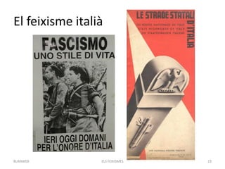 El feixisme italià
ELS FEIXISMES 23BUXAWEB
 
