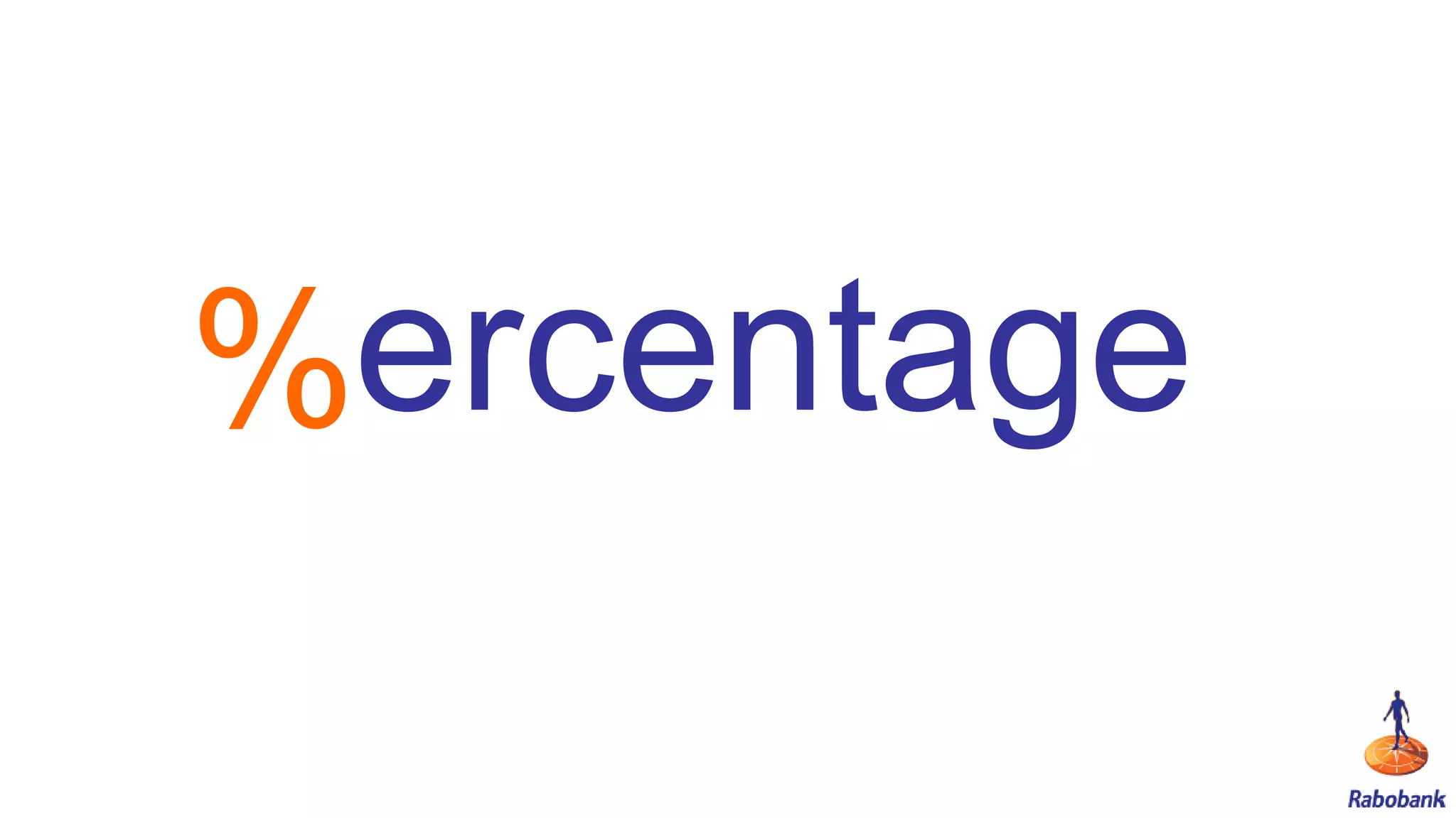 %ercentage
 