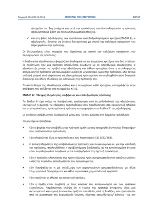 ΕΦΗΜΕΡΙΔΑ TΗΣ ΚΥΒΕΡΝΗΣΕΩΣ 60551
Τεύχος B’5926/25.10.2024
125
ɲʋʉʌʌʀʋʏɸʏɲɿ͘ɇʏɻʍʐʆɹʖɸɿɲʃɲɿʅɸʏɳʏɻʆʋʌʉʍʃʊʅɿʍɻʏʘʆɷɿʃɲɿʉʄʉɶɻʏɿʃʙʆɻʋʌʊʏɲʍɻ
ɲʇɿʉʄʉɶɸʀʏɲɿʅɸɴɳʍɻʃɲɿʏɲʍʐʅʋʄɻʌʘʅɲʏɿʃɳʍʏʉɿʖɸʀɲ͘
9 ʃɲɿʍʏɻʔɳʍɻȰʇɿʉʄʊɶɻʍɻʎʏʘʆʋʌʉʏɳʍɸʘʆɲʆɳɴɲɽʅʉʄʉɶʉʑʅɸʆʉʃʌɿʏɼʌɿʉ;ɇɈȰȴȻɃȲͿ͕ʉ
ɲʇɿʉʄʉɶɻʏɼʎɷʑʆɲʏɲɿʆɲɺɻʏɼʍɸɿɷɿɸʐʃʌɿʆʀʍɸɿʎʅɸʍʃʉʋʊʏɻʆʃɲʄʑʏɸʌɻʃɲʏɲʆʊɻʍɻʏʉʐ
ʋɸʌɿɸʖʉʅɹʆʉʐʏɻʎʋʌʊʏɲʍɻʎ͘
Ƀɿ ɷɿɸʐʃʌɿʆʀʍɸɿʎ ɸʀʆɲɿ ʍʏʉɿʖɸʀɲ ʋʉʐ ɺɻʏʉʑʆʏɲɿ ʅɸ ʍʃʉʋʊ ʏɻʆ ʃɲʄʑʏɸʌɻ ʃɲʏɲʆʊɻʍɻ ʏʉʐ
ʋɸʌɿɸʖʉʅɹʆʉʐʏɻʎʋʌʊʏɲʍɻʎ͘
ȸɷɿɲɷɿʃɲʍʀɲɲʇɿʉʄʊɶɻʍɻʎɸʔɲʌʅʊɺɸʏɲɿɷɿɲɷʉʖɿʃɳɶɿɲʏɲɸʋɿʅɹʌʉʐʎʃʌɿʏɼʌɿɲʏʘʆɷʑʉʍʏɲɷʀʘʆ͘
ɇɸ ʋɸʌʀʋʏʘʍɻ ʋʉʐ ʅʀɲ ʋʌʊʏɲʍɻ ɲʋʉʃʄɸʀɸʏɲɿ ʍʑʅʔʘʆɲ ʅɸ ʏʉ ɲʋʉʏɹʄɸʍʅɲ ɲʇɿʉʄʊɶɻʍɻʎ͕ ʉ
ɲʇɿʉʄʉɶɻʏɼʎ ʅʋʉʌɸʀ ʆɲ ʋʌʉɴɸʀ ʍʏɻʆ ɲʇɿʉʄʊɶɻʍɻ ʃɲɿ ɳʄʄʘʆ ʃʌɿʏɻʌʀʘʆ ʙʍʏɸ ɻ ɲɿʏɿʉʄʉɶɻʅɹʆɻ
ɲʋʊʌʌɿʗɻʏɻʎʋʌʊʏɲʍɻʎʆɲʋɸʌɿʄɲʅɴɳʆɸɿʃʌʀʍɻʍɸʅɸɶɲʄʑʏɸʌʉɸʑʌʉʎʏɻʎʋʌʊʏɲʍɻʎ͘ɀɿɲʏɹʏʉɿɲ
ɸʋɿʄʉɶɼʅʋʉʌɸʀʃɲʏɳʋɸʌʀʋʏʘʍɻʆɲɸʀʆɲɿʖʌɼʍɿʅɻʋʌʉʃɸɿʅɹʆʉʐʆɲʐʋʉɷɸɿʖɽʉʑʆʍʏʉʆɷʐʆɻʏɿʃʊ
ɷɿʃɲɿʉʑʖʉʃɲɿɳʄʄɸʎɸʄʄɸʀʗɸɿʎʃɲɿɲɷʐʆɲʅʀɸʎʏɻʎʋʌʊʏɲʍɼʎʏʉʐ͘
Ɉʉɲʋʉʏɹʄɸʍʅɲʏɻʎɲʇɿʉʄʊɶɻʍɻʎʃɲɽʙʎʃɲɿɻʏɸʃʅɻʌʀʘʍɻʃɳɽɸʃʌɿʏɻʌʀʉʐʃɲʏɲɶʌɳʔɸʏɲɿʍʏɻʆ
ɲʋʊʔɲʍɻʋʉʐɸʃɷʀɷɸʏɲɿɲʋʊʏʉɲʌʅʊɷɿʉȾɅȰϮ͘
ɇɈȰȴȻɃȰ͛͗ȶʄɸɶʖʉʎʋʄɻʌʊʏɻʏɲʎ͕ʍɲʔɼʆɸɿɲʎʃɲɿɸʋɿʄɸʇɿʅʊʏɻʏɲʎʋʌʊʏɲʍɻʎ
Ɉʉ ɇʏɳɷɿʉ Ȱ͛ ɹʖɸɿ ʍʏʊʖʉ ʆɲ ɷɿɲʍʔɲʄʀʍɸɿ͕ ɲʆɸʇɳʌʏɻʏɲ ɲʋʊ ʏɻ ʅɸɽʉɷʉʄʉɶʀɲ ʏɻʎ ɲʇɿʉʄʊɶɻʍɻʎ
;ʍʐɶʃʌɿʏɿʃɼɼɳʅɸʍɻͿ͕ʏɿʎɸʄɳʖɿʍʏɸʎʋʌʉʒʋʉɽɹʍɸɿʎʋʉʐʋʌʉɴʄɹʋʉʆʏɲɿʍʏʉʃɲʆʉʆɿʍʏɿʃʊʋʄɲʀʍɿʉ
ʃɲɿʍʏɻʆʋʌʊʍʃʄɻʍɻ͕ʋʌʉʃɸɿʅɹʆʉʐɻʋʌʊʏɲʍɻʆɲʋʌʉʖʘʌɼʍɸɿʍʏʉɇʏɳɷɿʉȲʚʏɻʎɲʇɿʉʄʊɶɻʍɻʎ͘
ɃɿɲɿʏɼʍɸɿʎʐʋʉɴɳʄʄʉʆʏɲɿɻʄɸʃʏʌʉʆɿʃɳʅɹʍʘʏʉʐɅɇʋʉʐʉʌʀɺɸʏɲɿʍʏɻȴɻʅʊʍɿɲɅʌʊʍʃʄɻʍɻ͘
ɇʏɻʍʐʆɹʖɸɿɲɸʇɸʏɳɺɸʏɲɿ͗
x ȵɳʆʉʔʉʌɹɲʎʋʉʐʐʋʉɴɳʄʄɸɿʏɻʆʋʌʊʏɲʍɻɸʅʋʀʋʏɸɿʍʏɿʎʃɲʏɻɶʉʌʀɸʎɷʐʆɻʏɿʃʙʆɷɿʃɲɿʉʑʖʘʆ
ʋʉʐʉʌʀɺʉʆʏɲɿʍʏɻʆʋʌʊʍʃʄɻʍɻ͘
x ȵɳʆʋʄɻʌʉʑʆʏɲɿʊʄɸʎʉɿʋʌʉʒʋʉɽɹʍɸɿʎʏʉʐȾɲʆʉʆɿʍʅʉʑ;ȵȵͿϮϬϮϯͬϮϴϯϭ͘
x ȸʏʐʋɿʃɼʋʄɻʌʊʏɻʏɲʏɻʎʐʋʉɴɲʄʄʊʅɸʆɻʎʋʌʊʏɲʍɻʎʃɲɿʍʐɶʃɸʃʌɿʅɹʆɲɲʆ͕ɶɿɲʏɻʆʐʋʉɴʉʄɼ
ʏɻʎʋʌʊʏɲʍɻʎ͕ɲʃʉʄʉʐɽɼɽɻʃɸɻʋʌʉɴʄɸʋʊʅɸʆɻɷɿɲɷɿʃɲʍʀɲ͕ɲʆʏɲʏʐʋʉʋʉɿɻʅɹʆɲɹʆʏʐʋɲ
ɸʀʆɲɿʍʐʅʋʄɻʌʘʅɹʆɲʍʑʅʔʘʆɲʅɸʏɲɲʆɲʔɸʌʊʅɸʆɲʍʏɻʍʖɸʏɿʃɼʋʌʊʍʃʄɻʍɻ͘
x ȵɳʆɻʋɸʌʀʉɷʉʎʐʄʉʋʉʀɻʍɻʎʏɻʎʋʌʉʏɸɿʆʊʅɸʆɻʎʋʌʉʎʍʐɶʖʌɻʅɲʏʉɷʊʏɻʍɻʋʌɳʇɻʎɸʅʋʀʋʏɸɿ
ɸʆʏʊʎʏɻʎʋɸʌɿʊɷʉʐɸʋɿʄɸʇɿʅʊʏɻʏɲʎʏʉʐʋʌʉɶʌɳʅʅɲʏʉʎ͘
x ȵɳʆ ɷɿɲʍʔɲʄʀɺɸʏɲɿ ɻ ʅɻ ɸʋɿʃɳʄʐʗɻ ʏʘʆ ʖʉʌɻɶʉʐʅɹʆʘʆ ʖʌɻʅɲʏʉɷʉʏɼʍɸʘʆ ʅɸ ɳʄʄɲ
ȵʋɿʖɸɿʌɻʍɿɲʃɳɅʌʉɶʌɳʅʅɲʏɲʃɲɿɳʄʄɲɸʐʌʘʋɲʁʃɳʖʌɻʅɲʏʉɷʉʏɿʃɳɸʌɶɲʄɸʀɲ͘
x ȵɳʆʏɻʌʉʑʆʏɲɿʉɿɸɽʆɿʃʉʀʃɲɿʃʉɿʆʉʏɿʃʉʀʃɲʆʊʆɸʎ͘
x ȵɳʆ ɻ ʋʌɳʇɻ ɸʀʆɲɿ ʍʐʅɴɲʏɼ ʅɸ ʏʉʐʎ ʃɲʆʊʆɸʎ ʏʉʐ ɲʆʏɲɶʘʆɿʍʅʉʑ ʃɲɿ ʏʘʆ ʃʌɲʏɿʃʙʆ
ɸʆɿʍʖʑʍɸʘʆ͘ ȿɲʅɴɳʆʉʆʏɲʎ ʐʋʊʗɻ ʊʏɿ ɻ ɹʆʆʉɿɲ ʏɻʎ ʃʌɲʏɿʃɼʎ ɸʆʀʍʖʐʍɻʎ ɸʀʆɲɿ ʅɿɲ
ɲʆʏɿʃɸɿʅɸʆɿʃɼʃɲɿʆʉʅɿʃɼɹʆʆʉɿɲʋʉʐʉʌʀɺɸʏɲɿɲʋɸʐɽɸʀɲʎɲʋʊʏɻɇʐʆɽɼʃɻ͕ʃɲɿɸʌʅɻʆɸʑɸʏɲɿ
ɲʋʊ ʏʉ ȴɿʃɲʍʏɼʌɿʉ ʏɻʎ ȵʐʌʘʋɲʁʃɼʎ ȶʆʘʍɻʎ͕ ɷʀʆʉʆʏɲɿ ʃɲʏɸʐɽʑʆʍɸɿʎͬ ʉɷɻɶʀɸʎ  ɶɿɲ ʏɻʆ
 