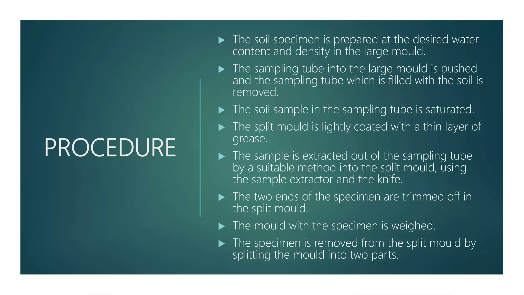 DETERMINATION OF UNCONFINED COMPRESSIVE STRENGTH OF SOIL | PPTX