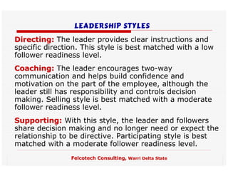 Management and Leadership Training Presentation