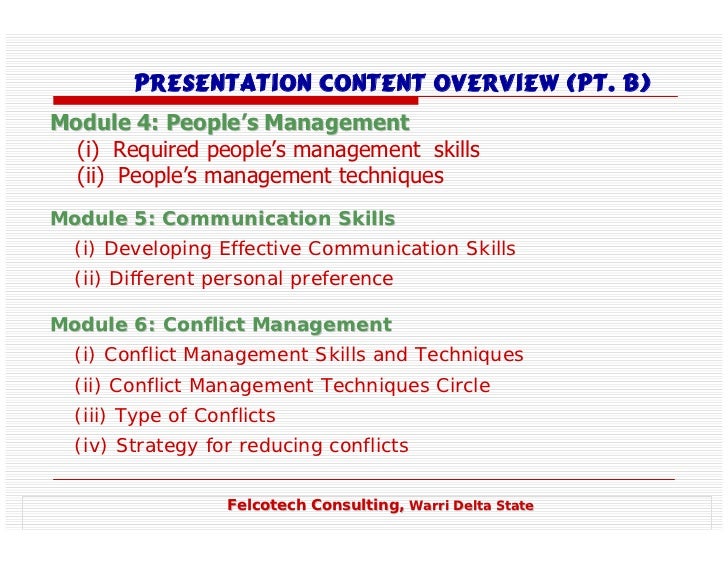 management and leadership presentation