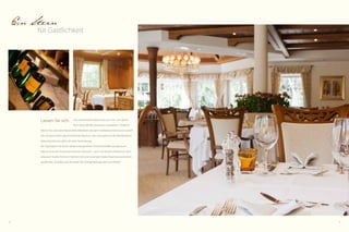 Ein Stern

für Gastlichkeit

Lassen Sie sich

von unserer Küche, ebenso wie auch Star- und Sternekoch Heinz Winkler, kulinarisch verwöhnen. Chefkoch

Martin Fritz und seine Mannschaft zelebrieren die alpin-mediterrane Küche und verwöhnen mit besonderen geschmacklichen Nuancen. Kein Geringerer als der Michelinführer
Italien belohnte sie dafür mit einer Nominierung.
Der Tag beginnt mit einem abwechslungsreichen Frühstücksbuffet und glänzt am
Abend mit einem Feuerwerk kreativen Genusses – auch mit leckeren Vitalmenüs. Dem
erlesenen Tropfen fühlt sich Feldhof-Chef und Sommelier Stefan Perathoner persönlich
verpflichtet. Ob Keller oder Vinothek: Der richtige Weintipp darf nicht fehlen!

18

19

 