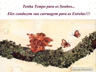 Tenha Tempo para os Sonhos... Eles conduzem sua carruagem para as Estrelas!!! 