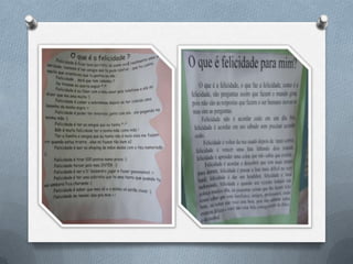 Felicidade!! slide