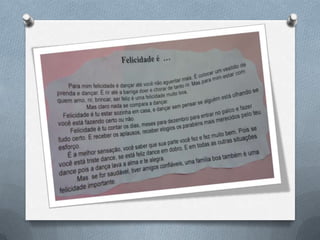 Felicidade!! slide