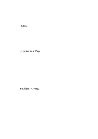 Close
Organization Page
Yuvislay Alvarez
 