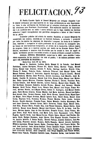 Felicitaciones a Melgarejo.1870.