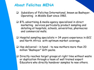 Felicitas bashayer marketing services profile | PDF