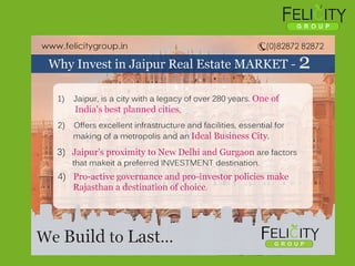 Reasons To Invest In Rajasthan,Jaipur:Felicity Group
