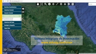 Sistema de información para la toma de decisiones
Sistema Integrado de Información
www.solusig.com/visor
 