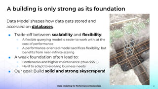 Data Modeling for Performance Masterclass: Why Data Modeling Matters | PDF