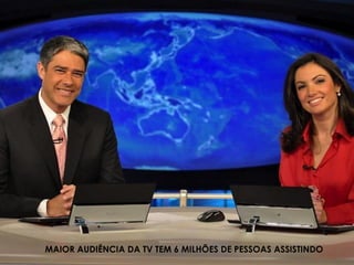 MAIOR AUDIÊNCIA DA TV TEM 6 MILHÕES DE PESSOAS ASSISTINDO
 