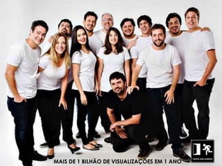 MAIOR AUDIÊNCIA DA TV TEM 6 MILHÕES DE PESSOAS ASSISTINDO
MAIS DE 1 BILHÃO DE VISUALIZAÇÕES EM 1 ANO
 