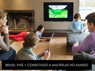BRASIL: PAÍS + CONECTADO A MULTITELAS NO MUNDO
 