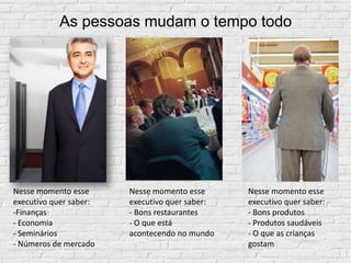  Novos comportamentos