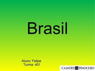 Brasil
Aluno: Felipe
Turma: 401
 