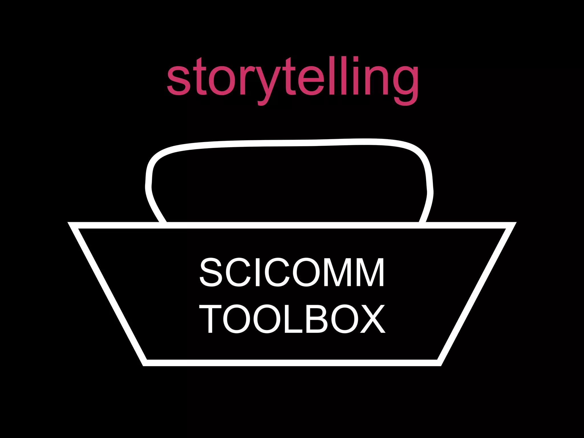 SCICOMM
TOOLBOX
storytelling
 