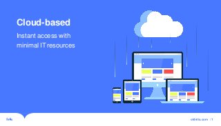 Cloud-based
Instant access with
minimal ITresources
okfelix.com /1
 