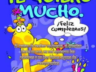 Al tratar de recitar un poema, al intentar darle un son, se me agotaron las palabras y no hay forma alguna de recuperarlas