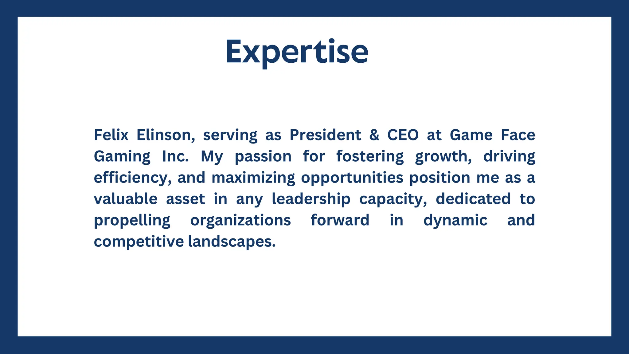 Felix Elinson | PPT | Free Download