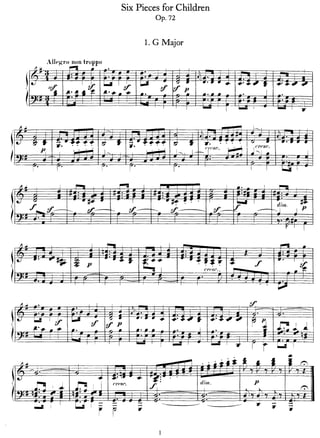 Felix mendelssohn   6 pieces enfantines op. 72