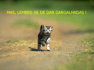 MAS, LEMBRE-SE DE DAR GARGALHADAS ! 