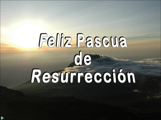 Feliz Pascua de Resurrección 