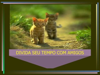 DIVIDA SEU TEMPO COM AMIGOS 