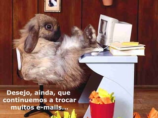 Desejo, ainda, que  continuemos a trocar muitos e-mails... 