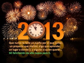 Feliz año nuevo 2013