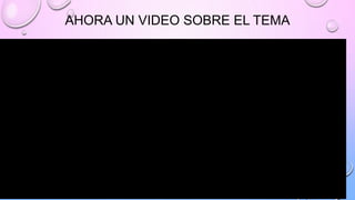 AHORA UN VIDEO SOBRE EL TEMA
 