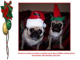Cuando un sueño se cumple un duende sonrie. Que en 2009 tu duende sonria eternamente. Feliz Navidad y Feliz año.   