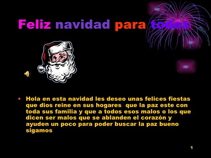 Feliz Navidad Para Todos