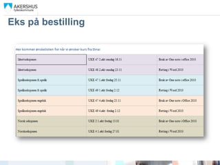 Eks på bestilling
 