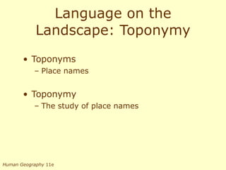 Toponomy Fellmann11e ch5 | PPT