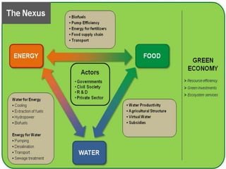 Sustainable Development Goals and the Nexus | PPTX