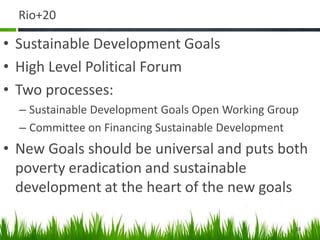 Sustainable Development Goals and the Nexus | PPTX