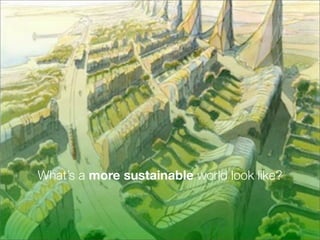 What’s a more sustainable world look like?
 