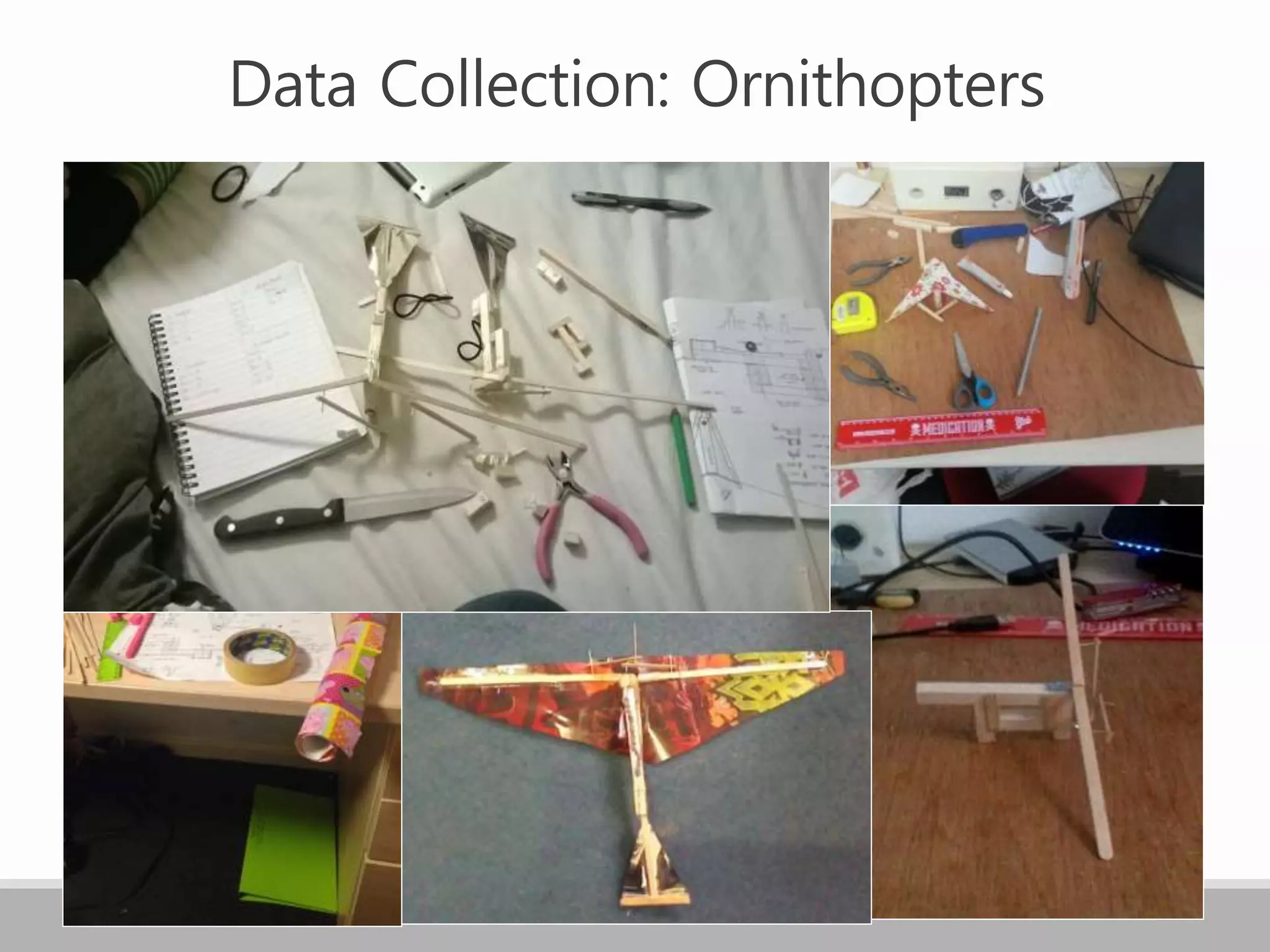 Data Collection: Ornithopters
 