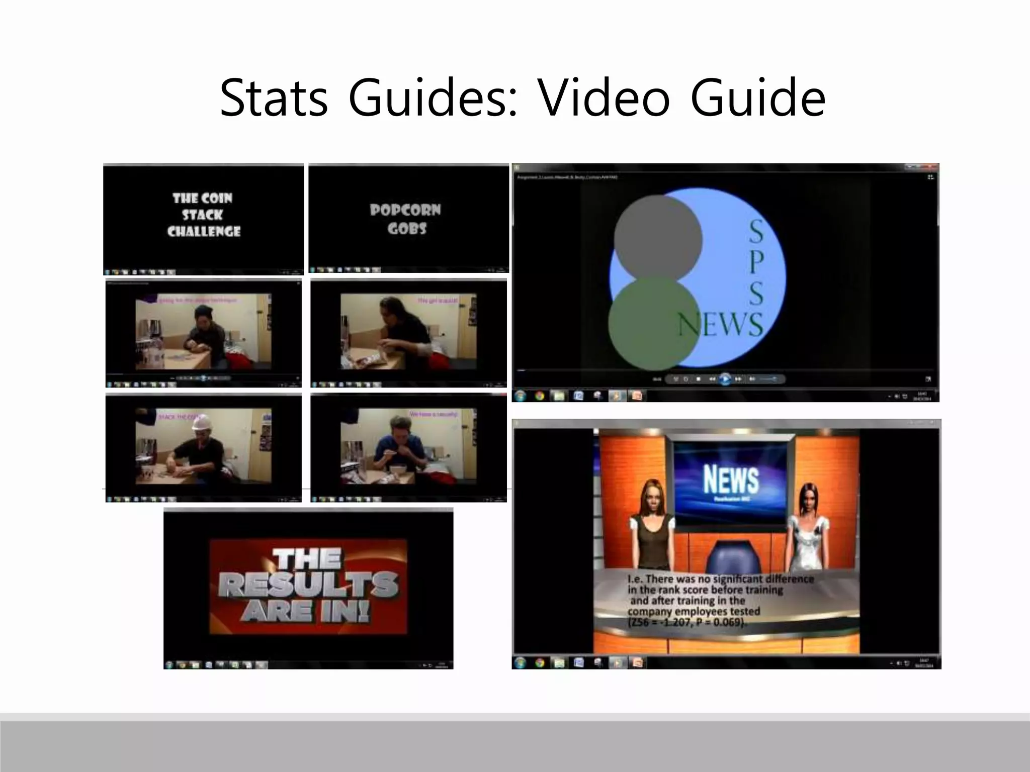 Stats Guides: Video Guide
 