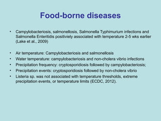 Role of climate change in epidemiology of infectious diseases