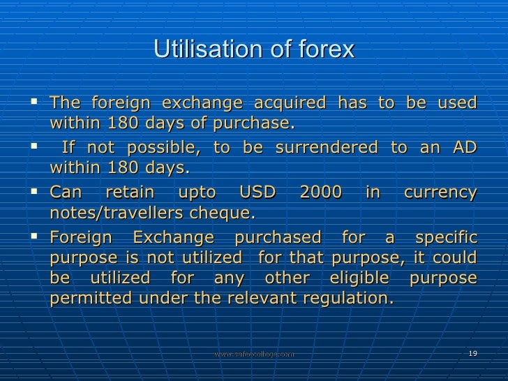 RBI forex tariewe Indië