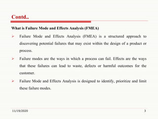 Introduction to Failure Mode and Effects Analysis (FMEA) in TQM | PDF