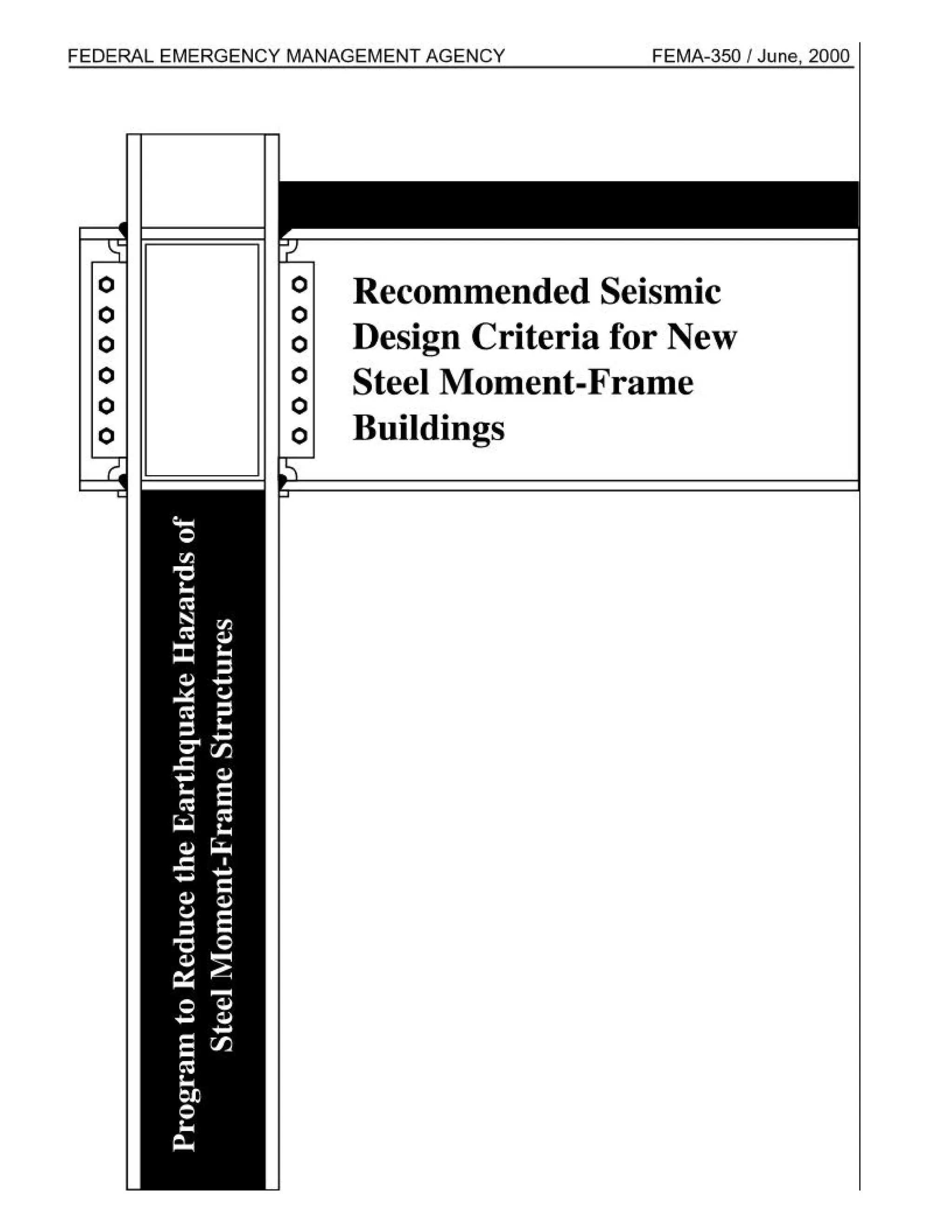 fema-350 Recommended seismic design criteria for new steel moment frame ...