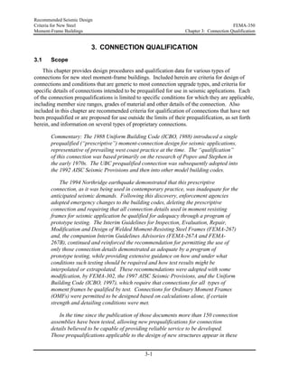 fema-350 Recommended seismic design criteria for new steel moment frame ...