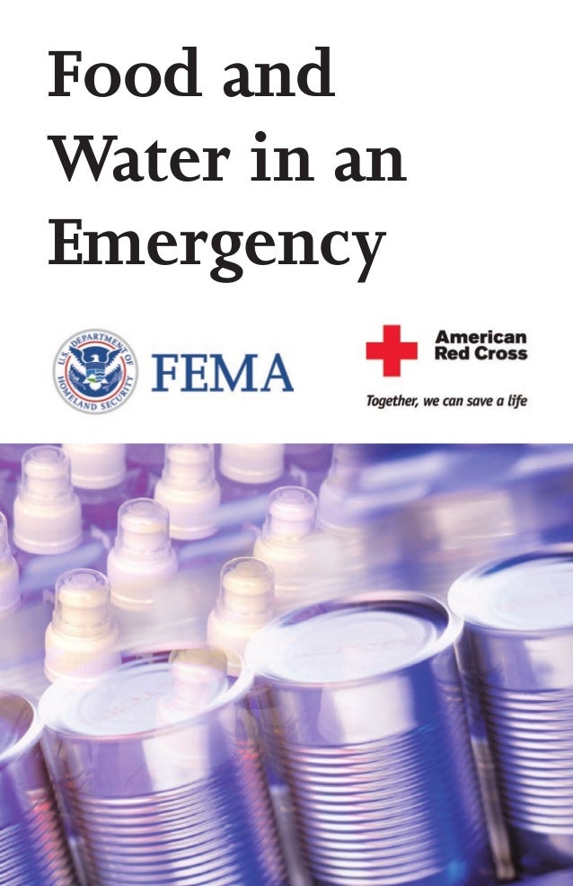 FEMA Food and Water in an Emergency