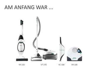 AM ANFANG WAR ...
VR 100VK 150 VT 270 VC 100
 